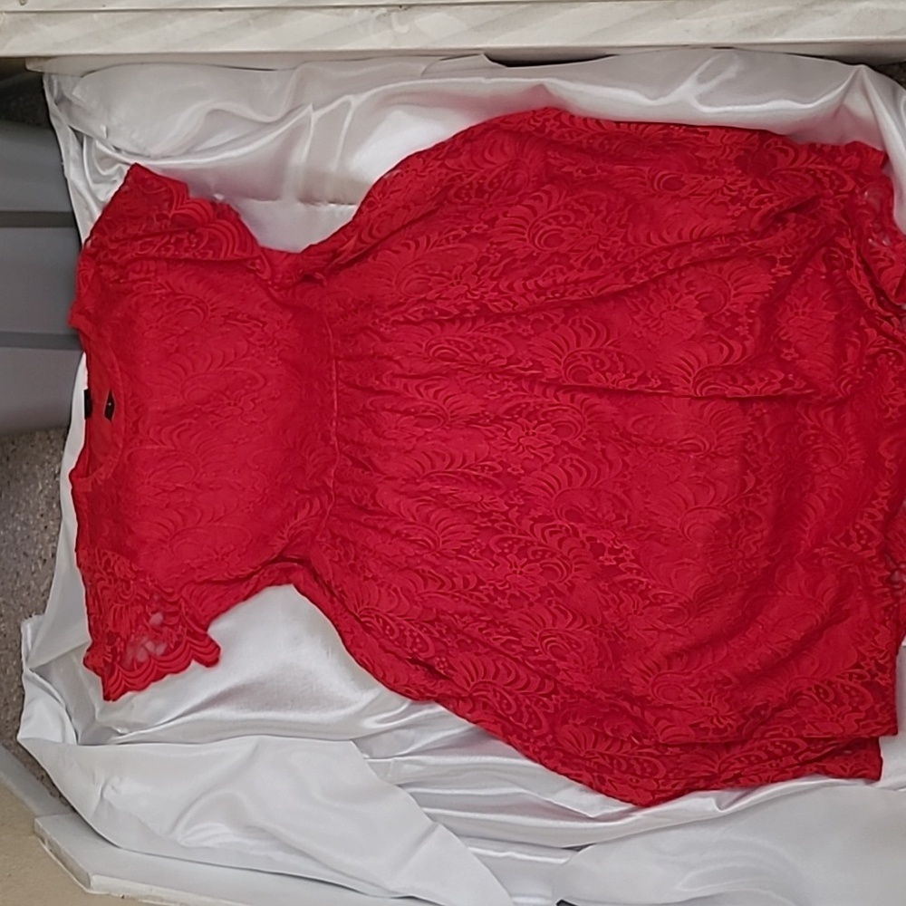 Lacy, occasion, dress, Torrid, red